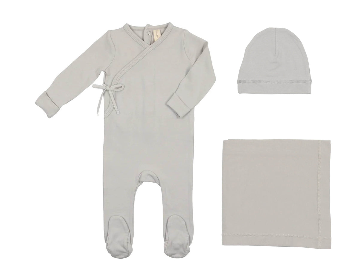 Brushed Cotton Wrapover Layette Set