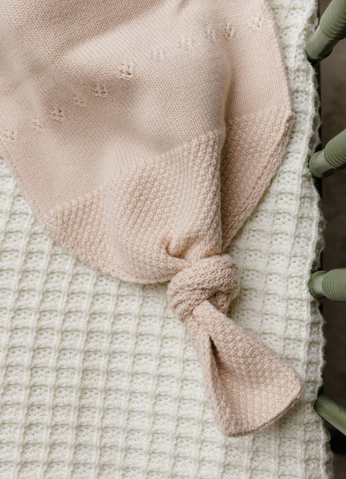 Pointelle Knit Cocoon & Bonnet