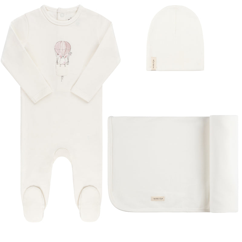 French Terry Hot Air Balloon Layette Set