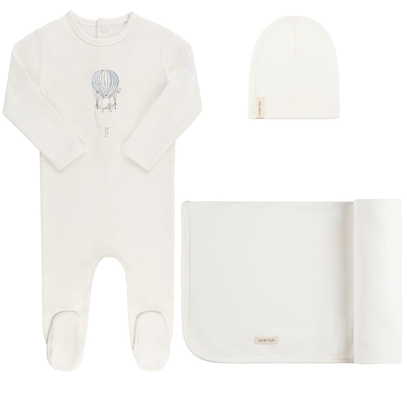 French Terry Hot Air Balloon Layette Set