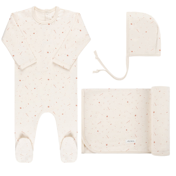 Brushed Cotton Celestial Layette Set