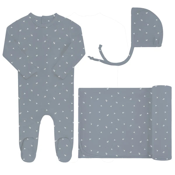 Floral Leaf Layette Set