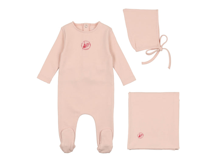 Cotton Small Print Layette Set