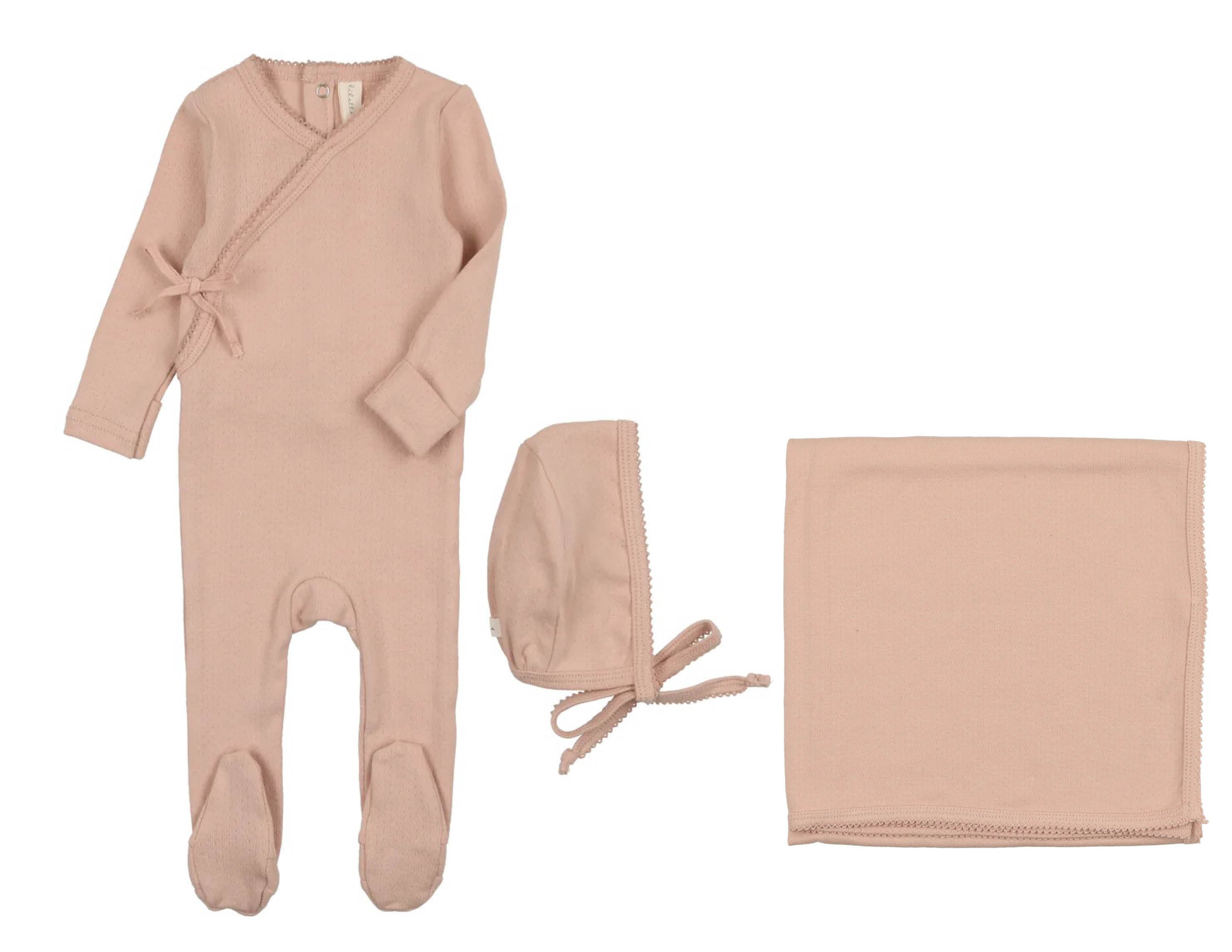 Pinpoint Wrapover Layette Set