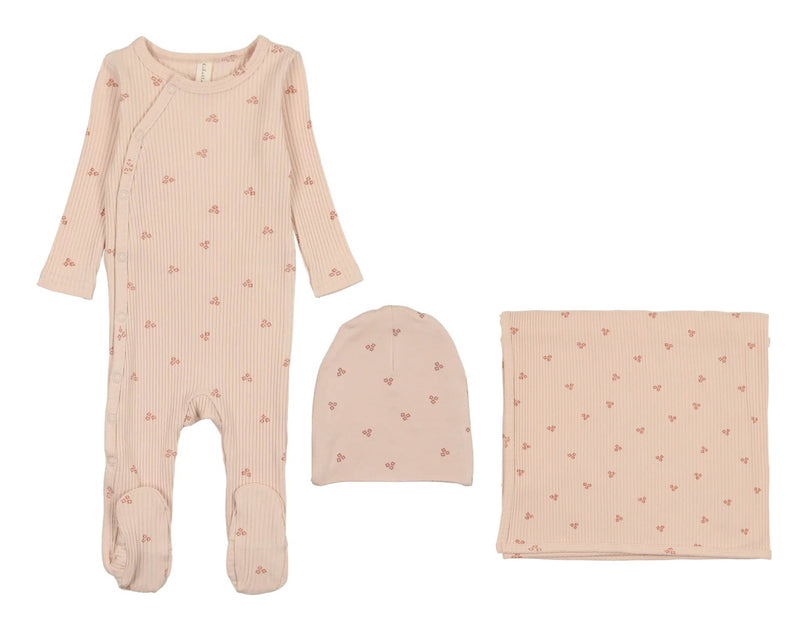 Side Snap Flower Layette Set