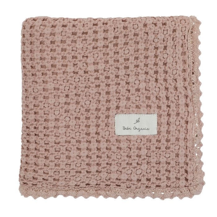 Bebe Organic Waffle Blanket & Bonnet Set