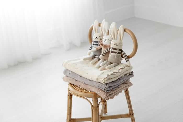 DH Scalloped Pointelle Blanket