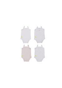 Dott Sleeveless Undershirts (Pack of 4)