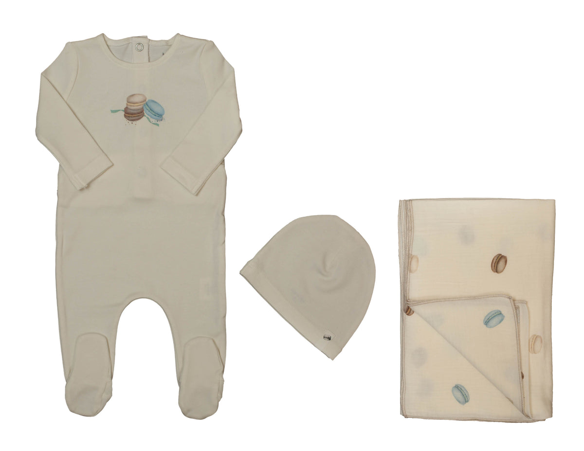 Macaron Center Print Layette Set