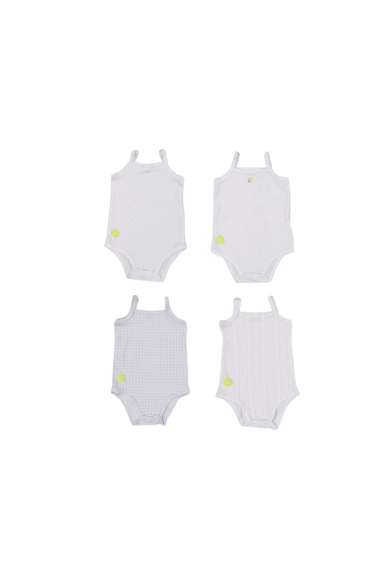 Dott Sleeveless Undershirts (Pack of 4)