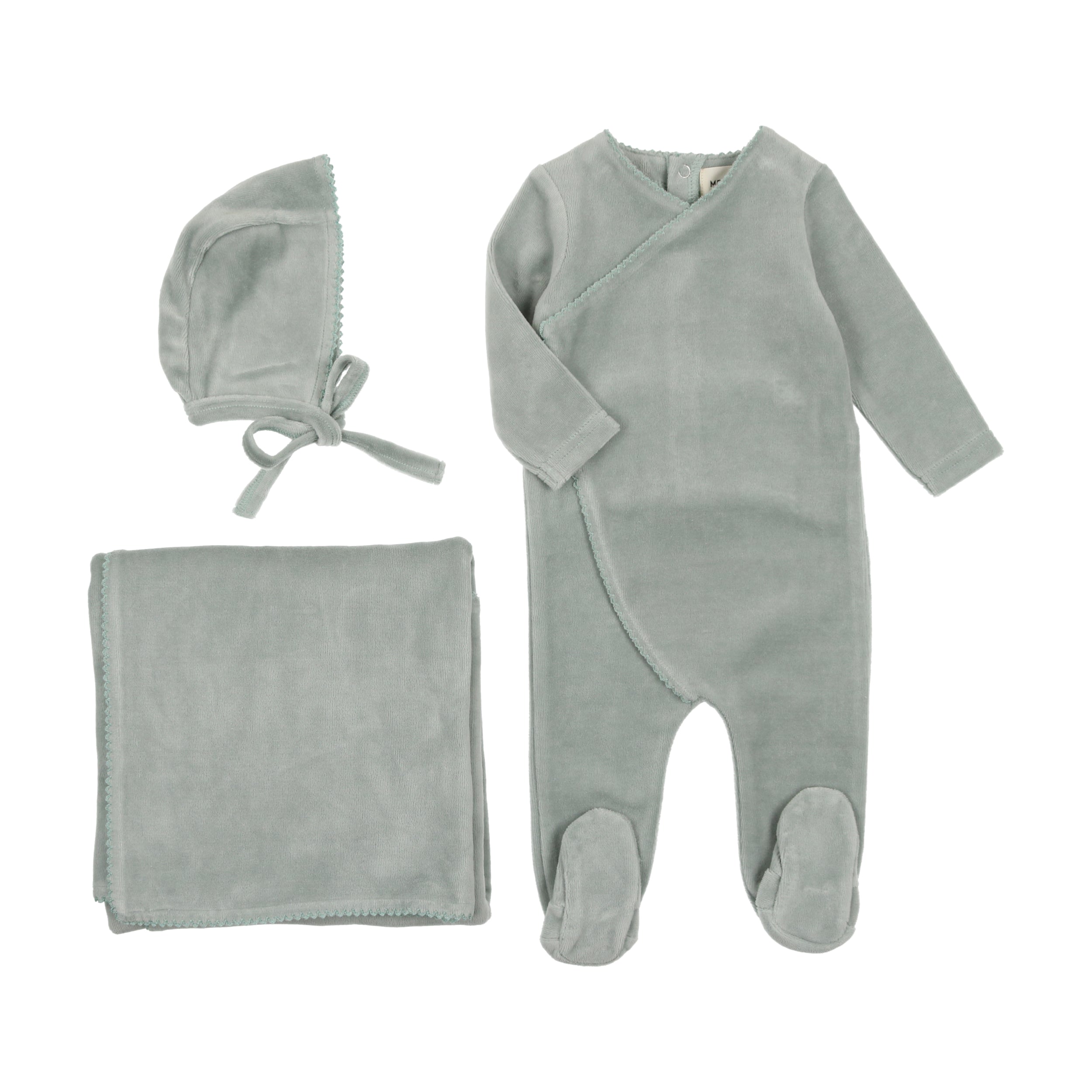 Pico Edge Velour Layette Set