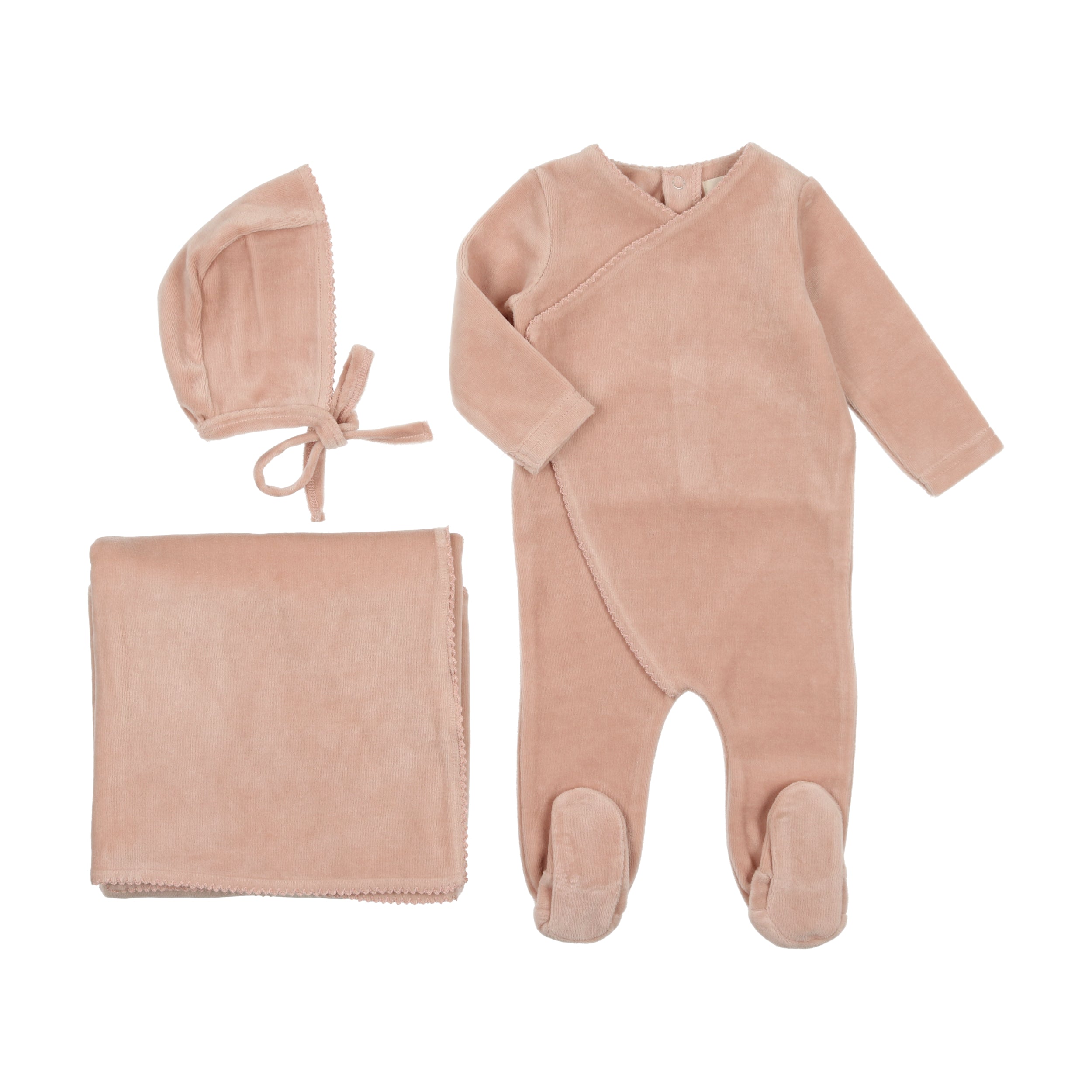 Pico Edge Velour Layette Set