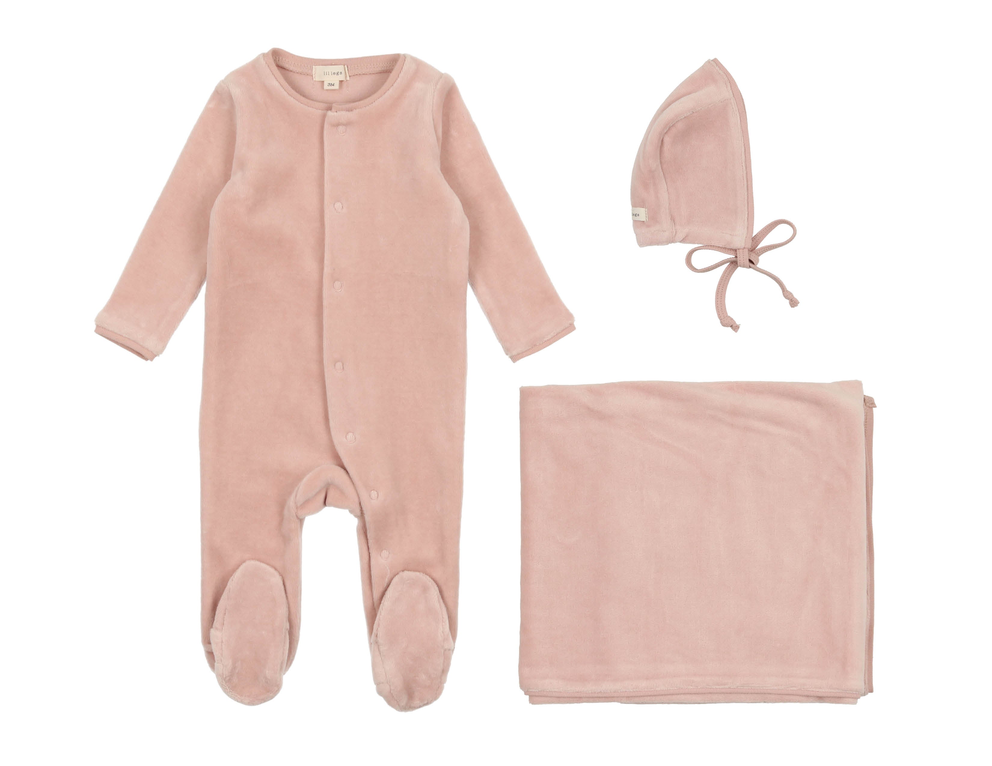 Velour Layette Set