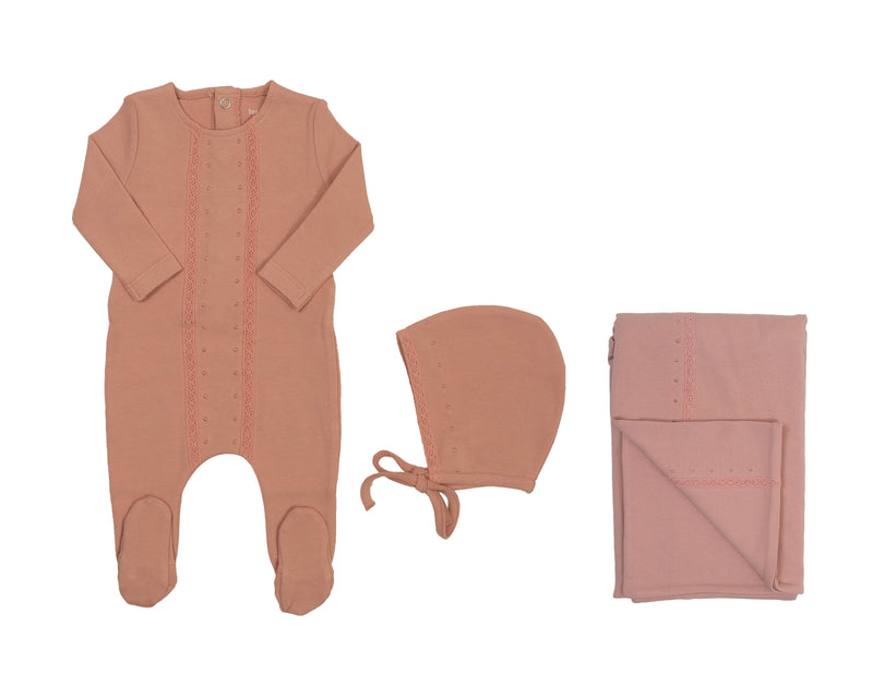 Ribbon Lace Layette Set