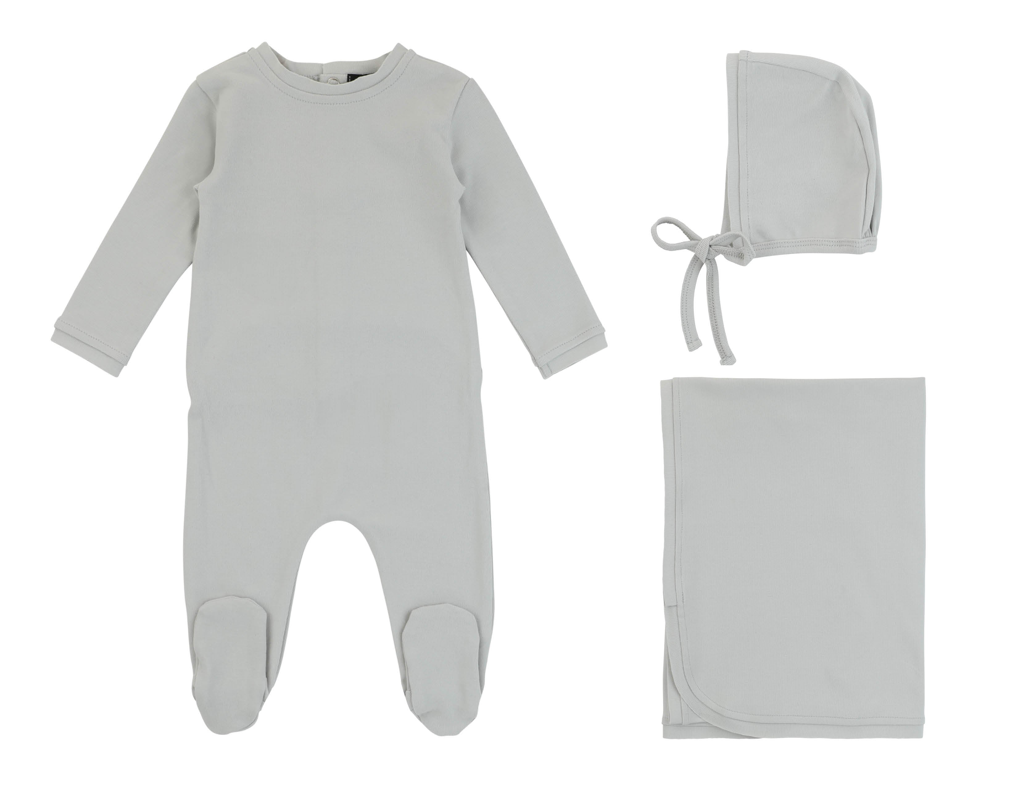 Eyelet Trim Layette Set