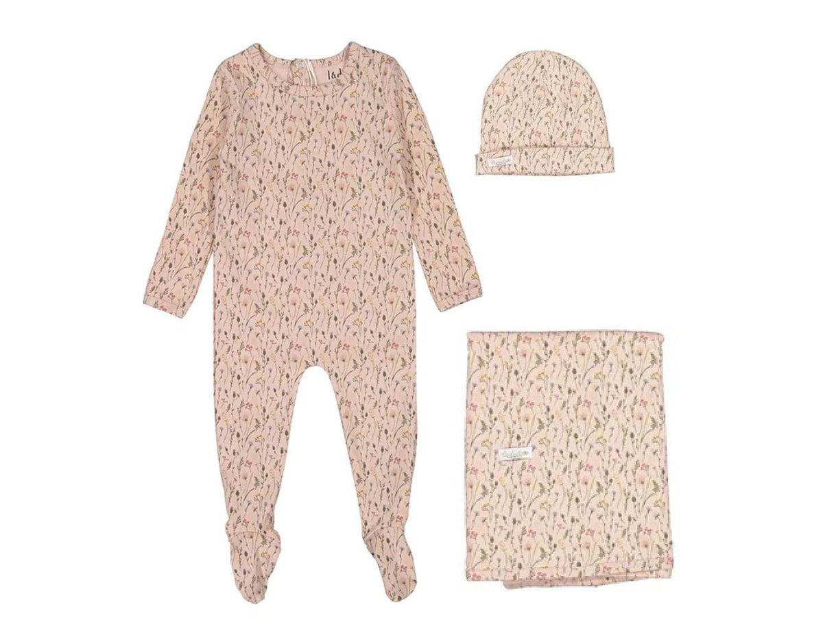 Ladida Meadow Print Layette Set