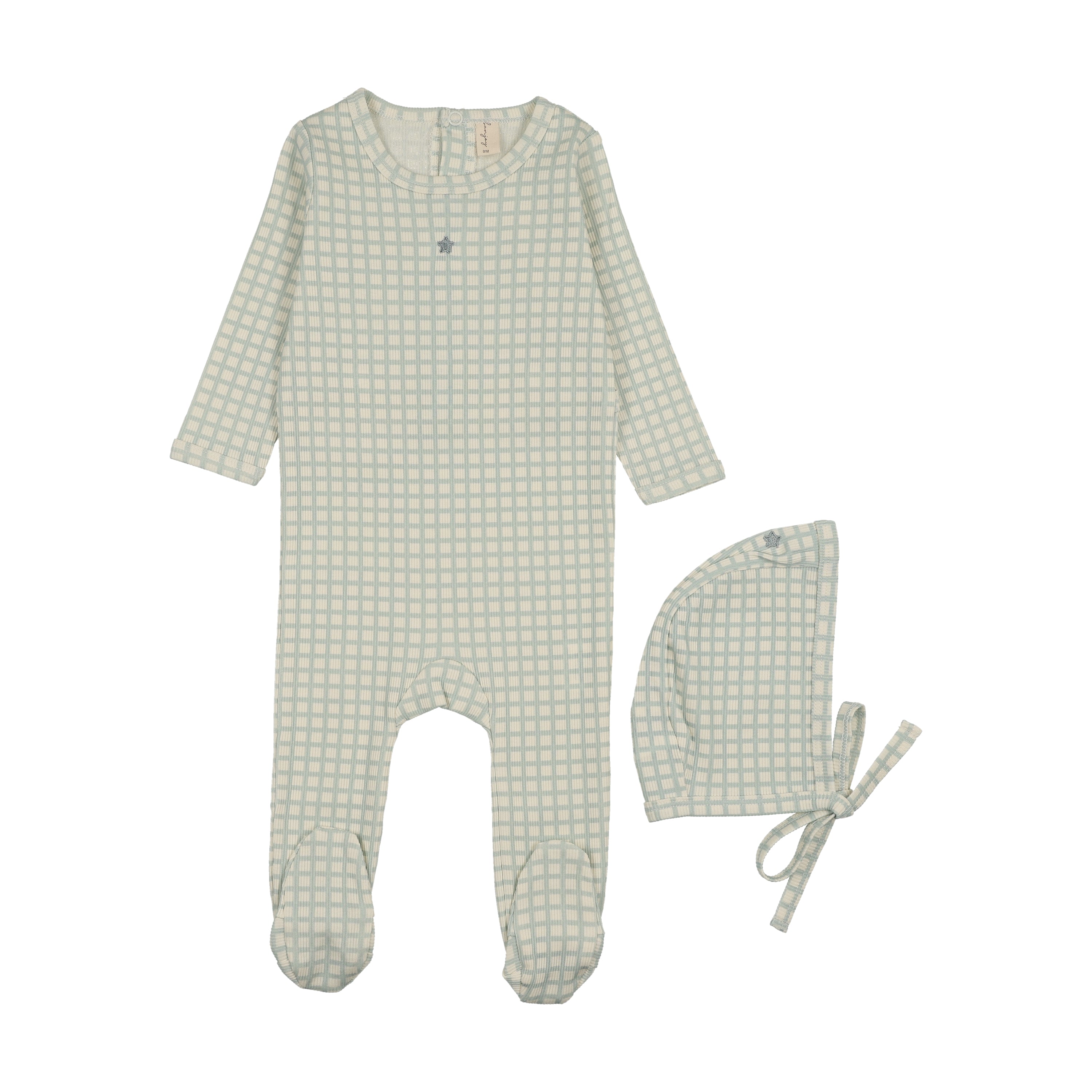 Checkered Dream Footie And Hat