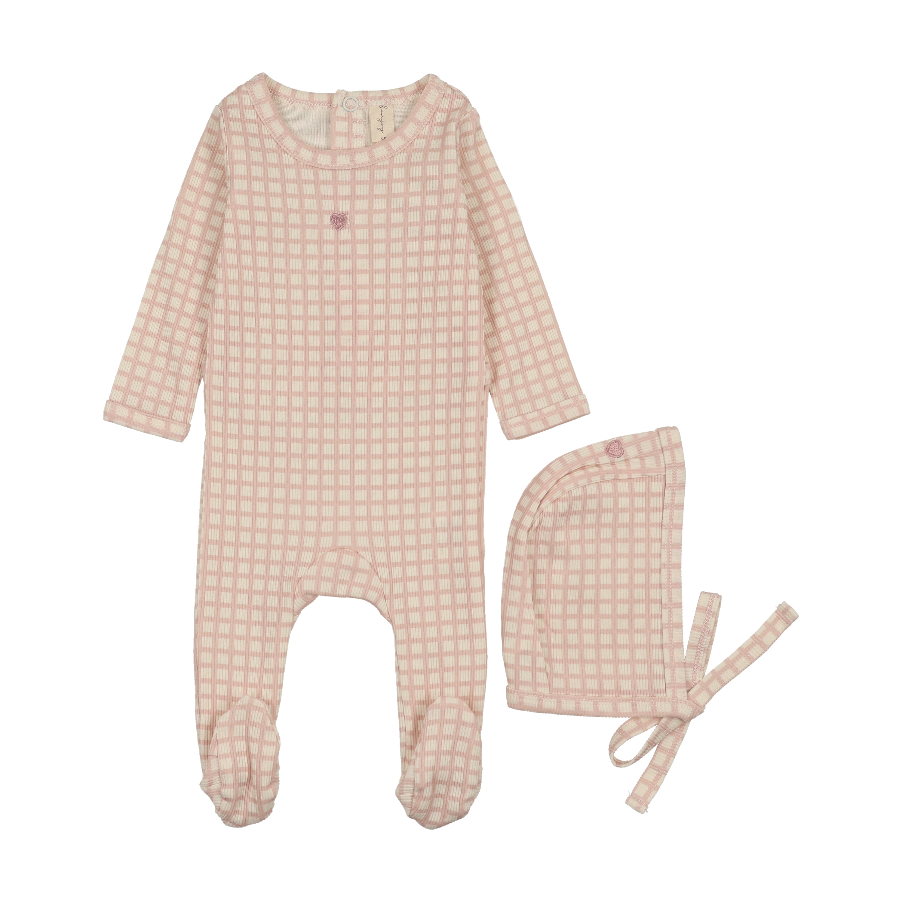 Checkered Dream Footie And Hat