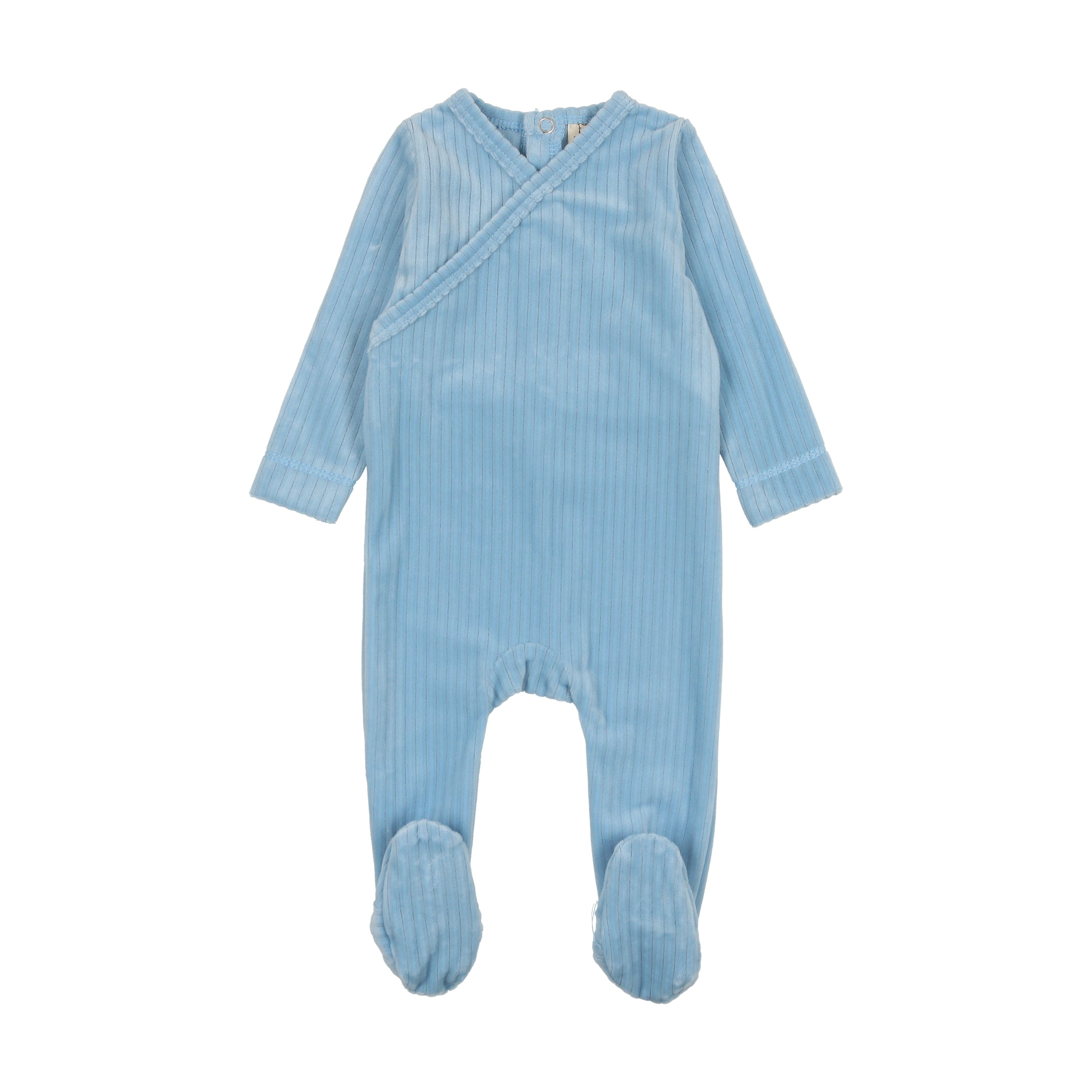 Velour Ribbed Wrap Footie