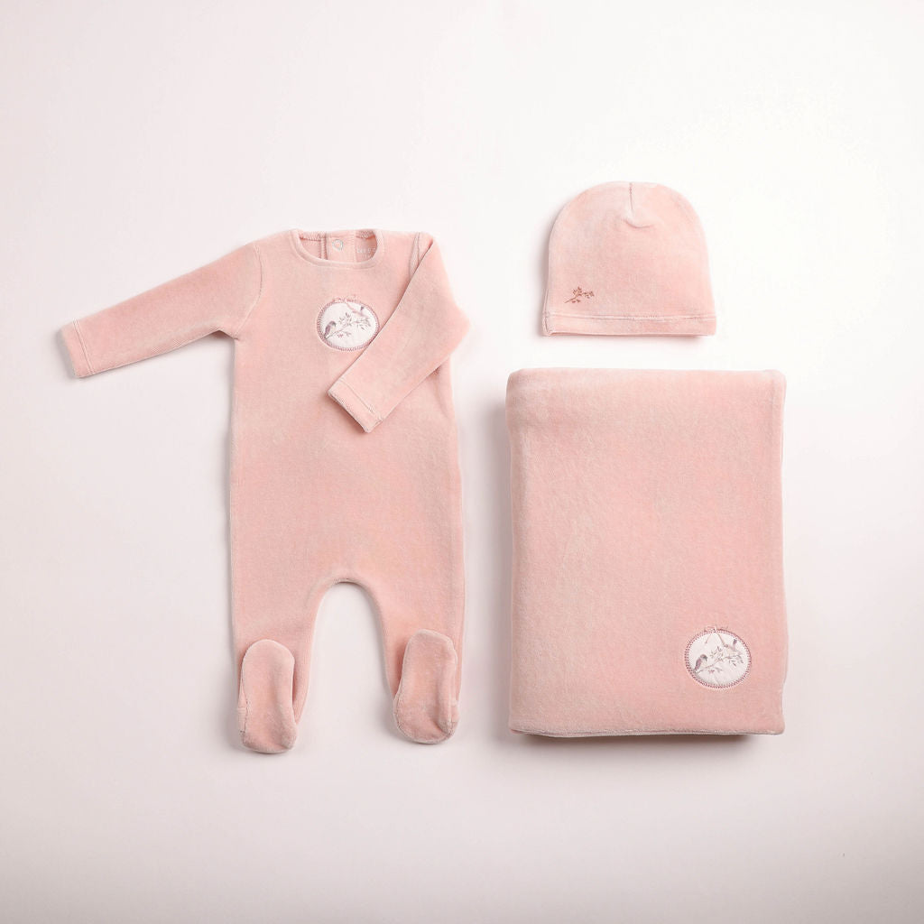 Birdie Branch Velour Layette Set