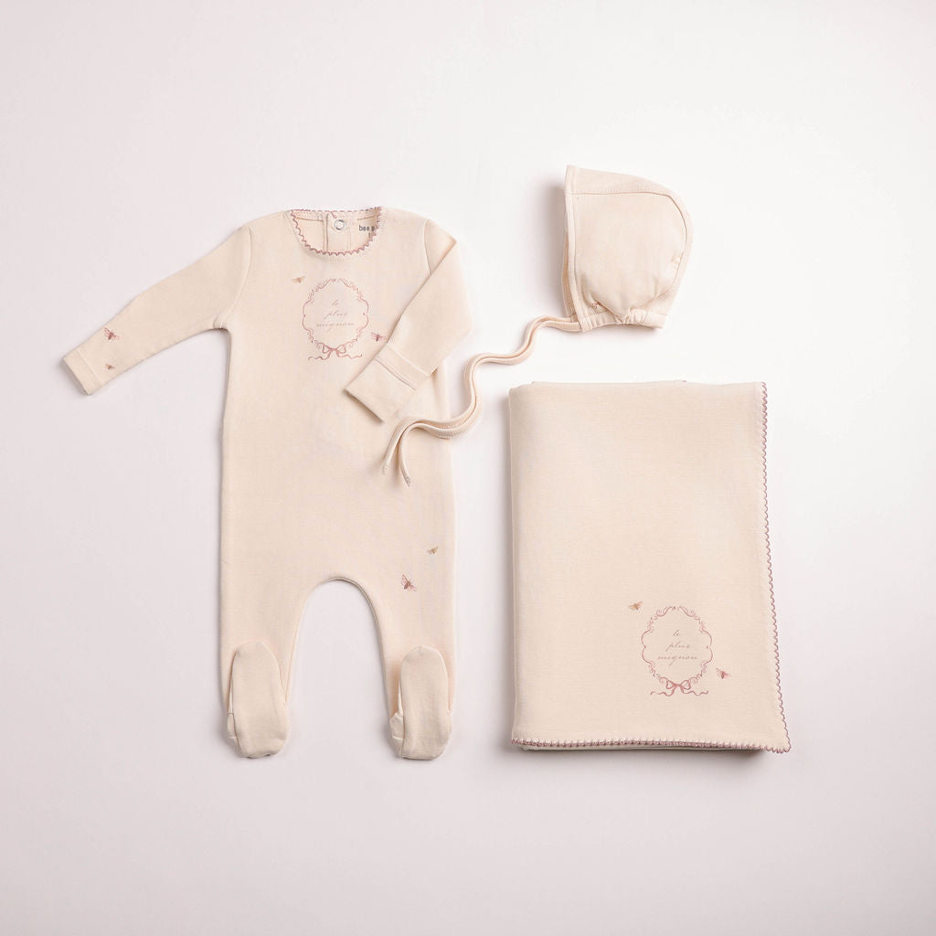 Botanical Crest Layette Set