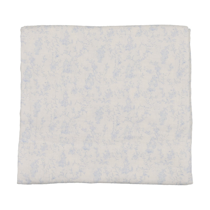 Birdcage Toile Swaddle Blanket