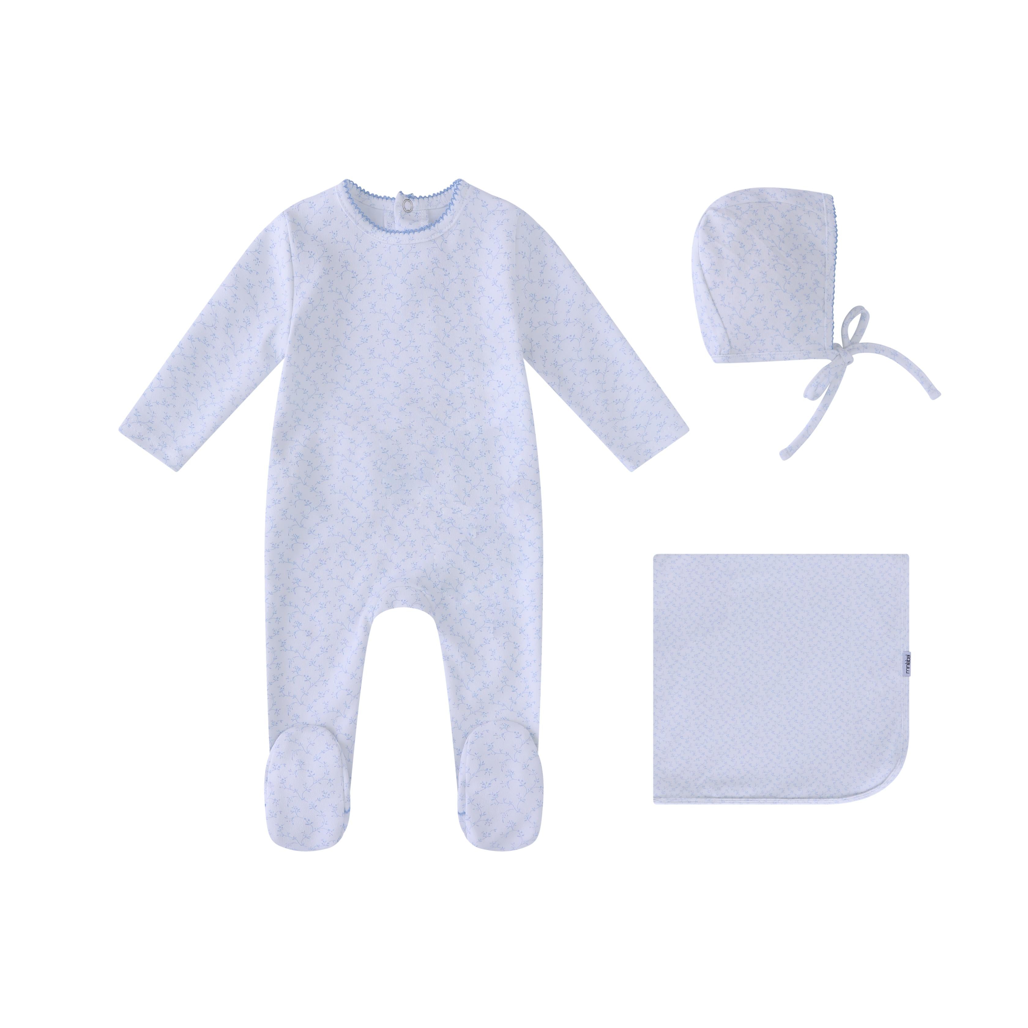 All Over Floral Layette Set
