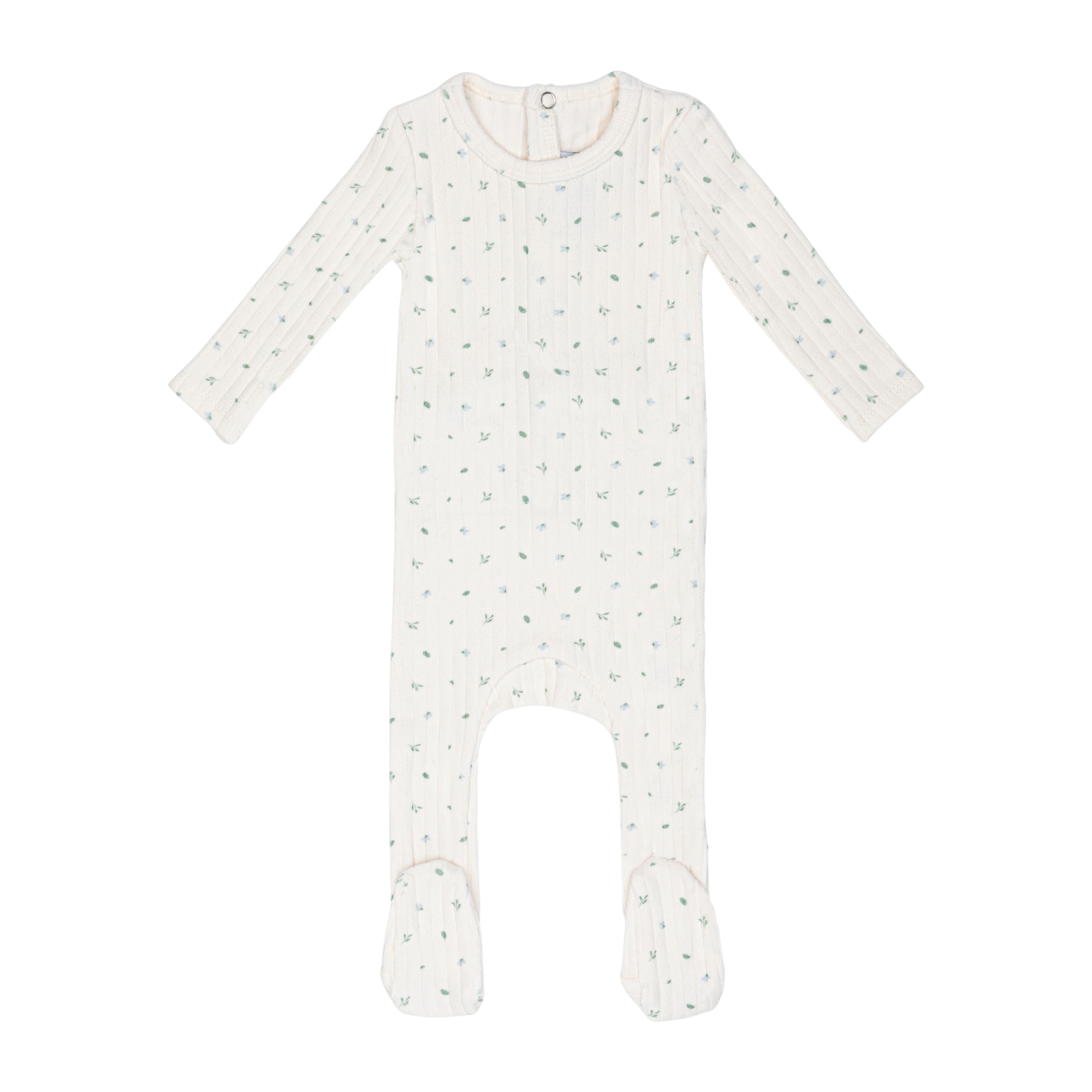 Ivory Petal Pointelle Footie