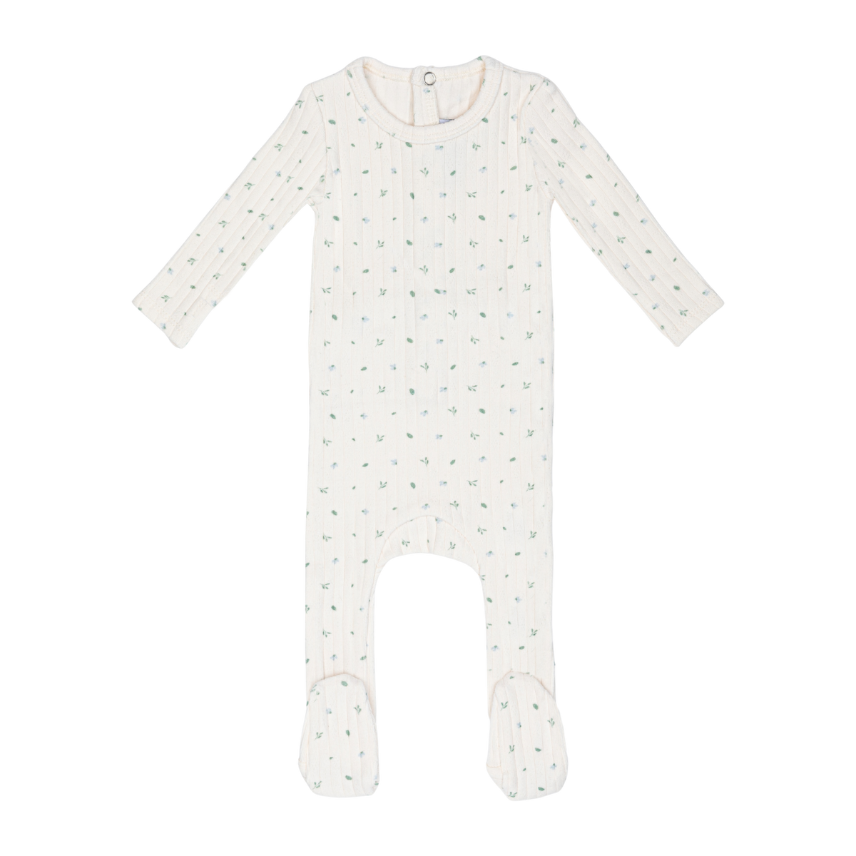 Ivory Petal Pointelle Footie