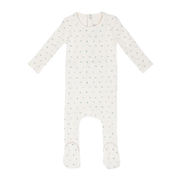 Ivory Petal Pointelle Footie