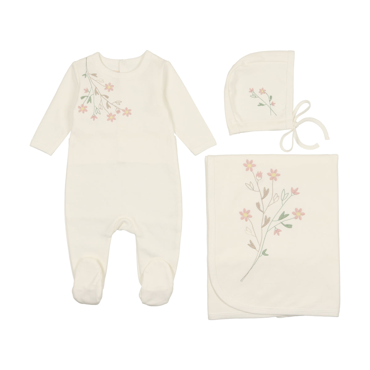 Budding Blossoms Layette Set