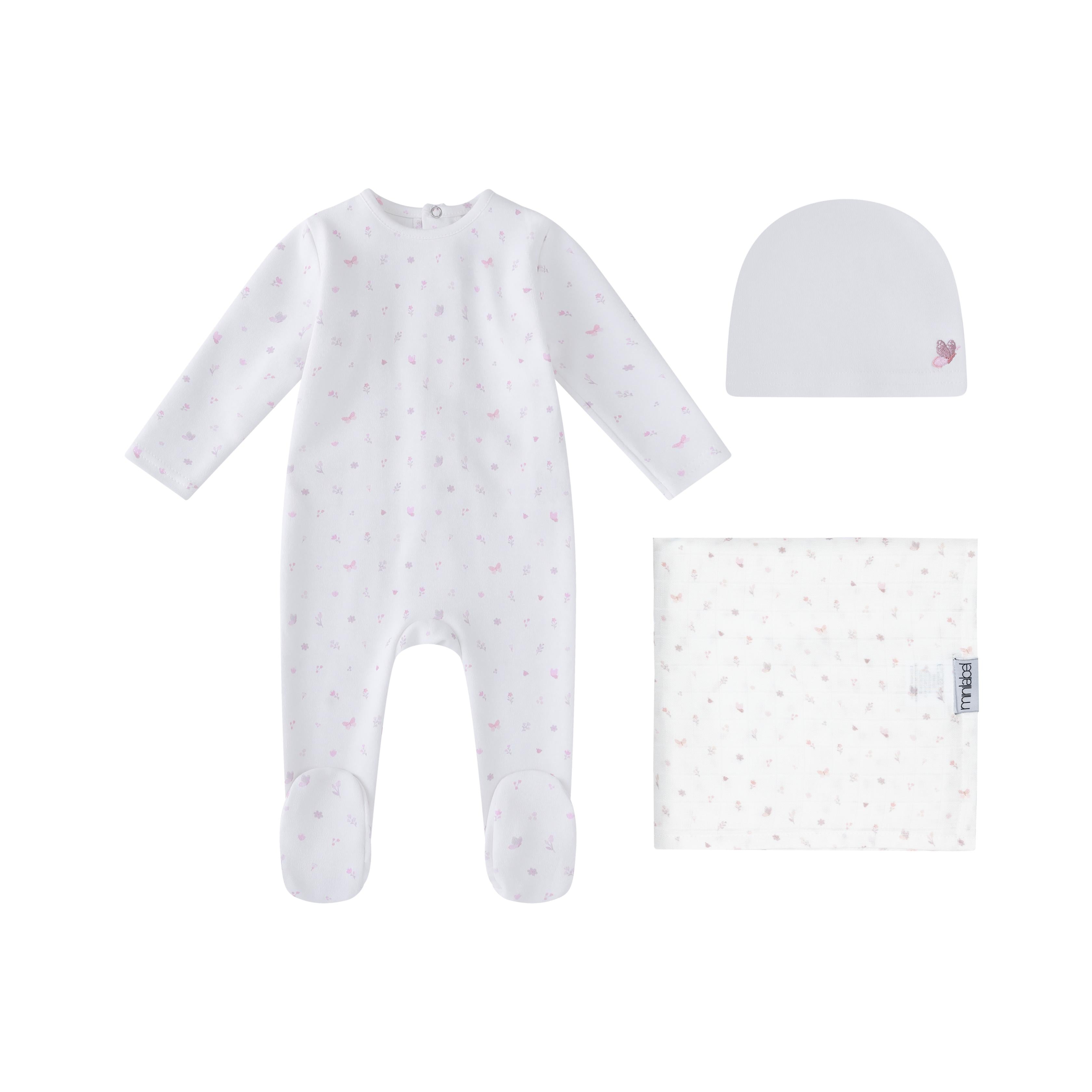 Butterfly/Bird Over Layette Set