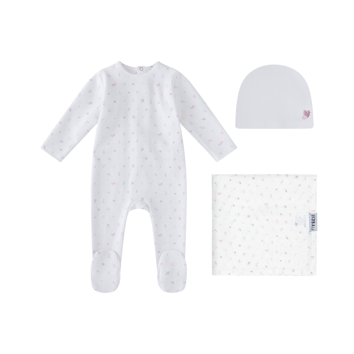 Butterfly/Bird Over Layette Set