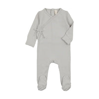 Brushed Cotton Wrapover Footie