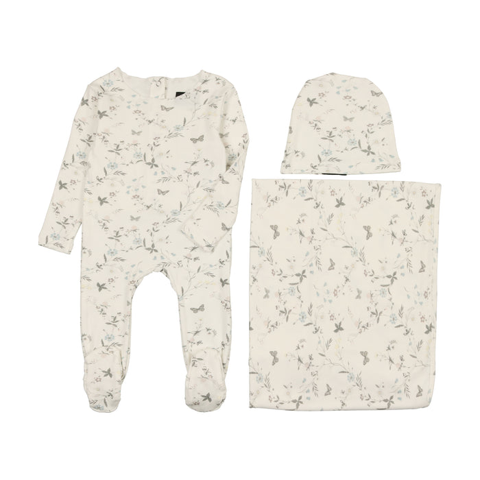 Whimsical Floral Layette Set