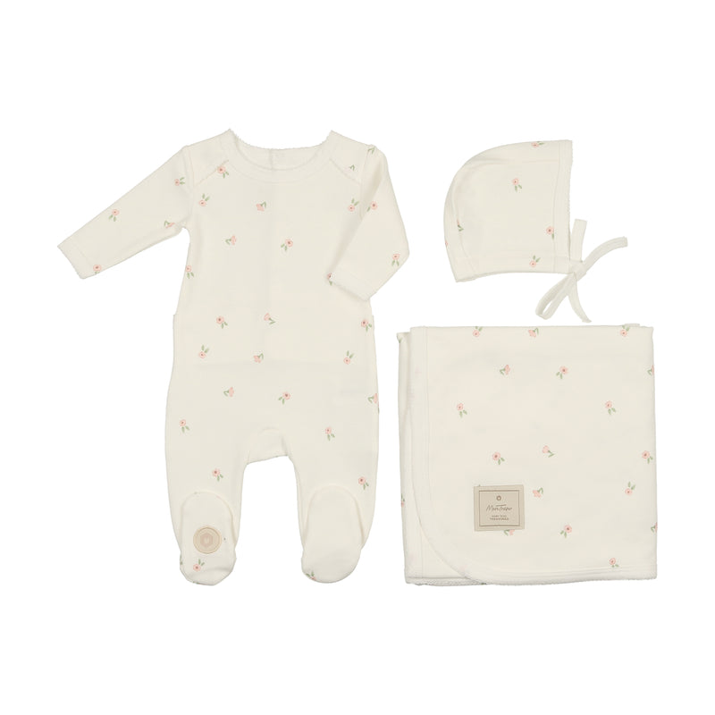 Cascades Of Blossoms/Leaves Layette Set