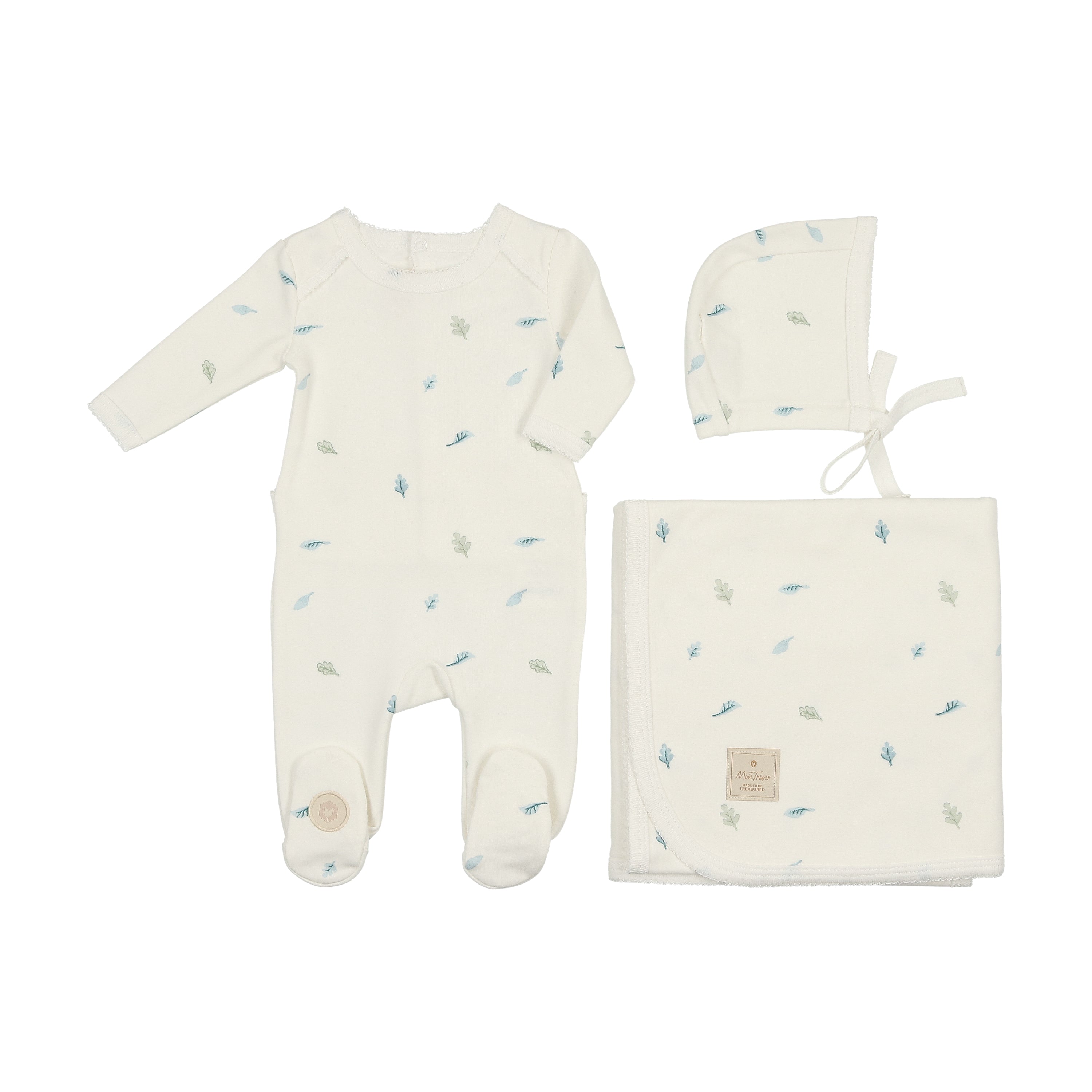 Cascades Of Blossoms/Leaves Layette Set