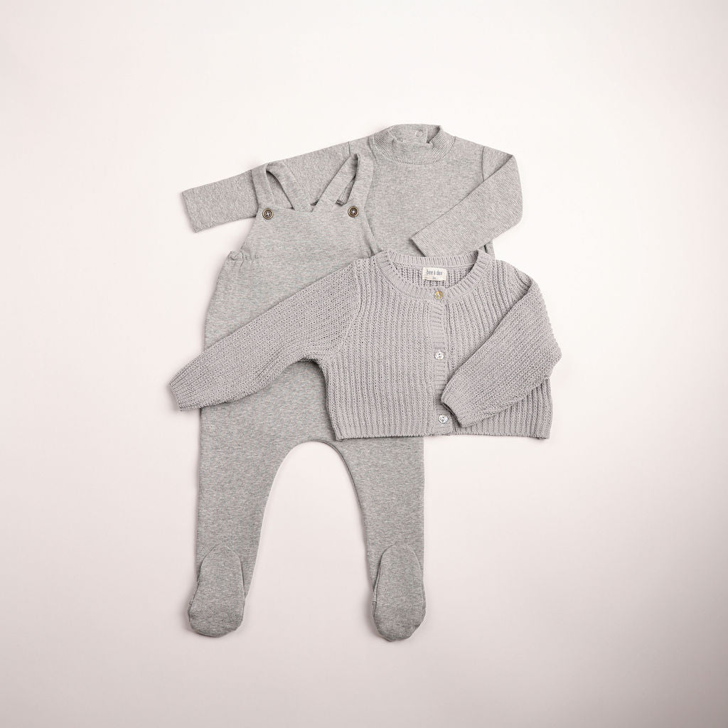 Chenille Cardigan Overall