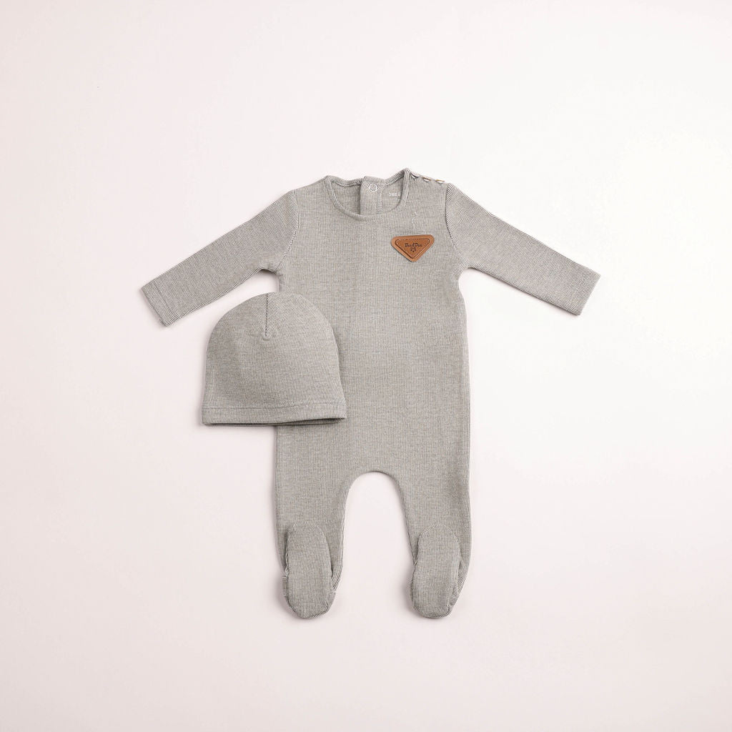 Cozy Cotton Footie & Beanie