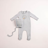 Cradle Scene Footie & Bonnet