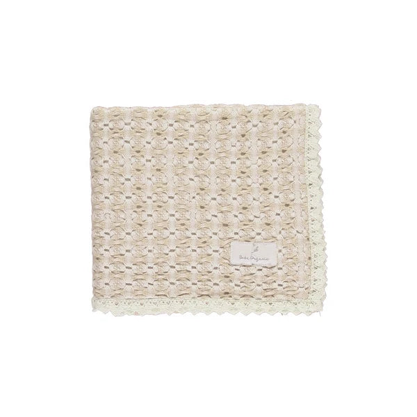 Bebe Organic Crochet Retro Blanket