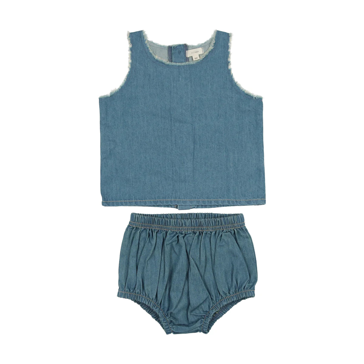 Denim Tencel Boys Tank Set