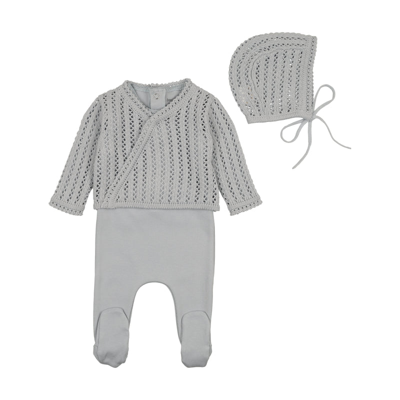 Dainty Sweater Footie & Hat