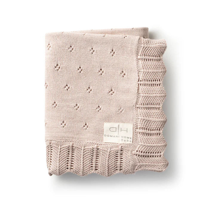 DH Scalloped Pointelle Blanket