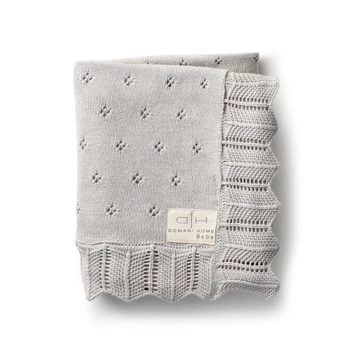 DH Scalloped Pointelle Blanket