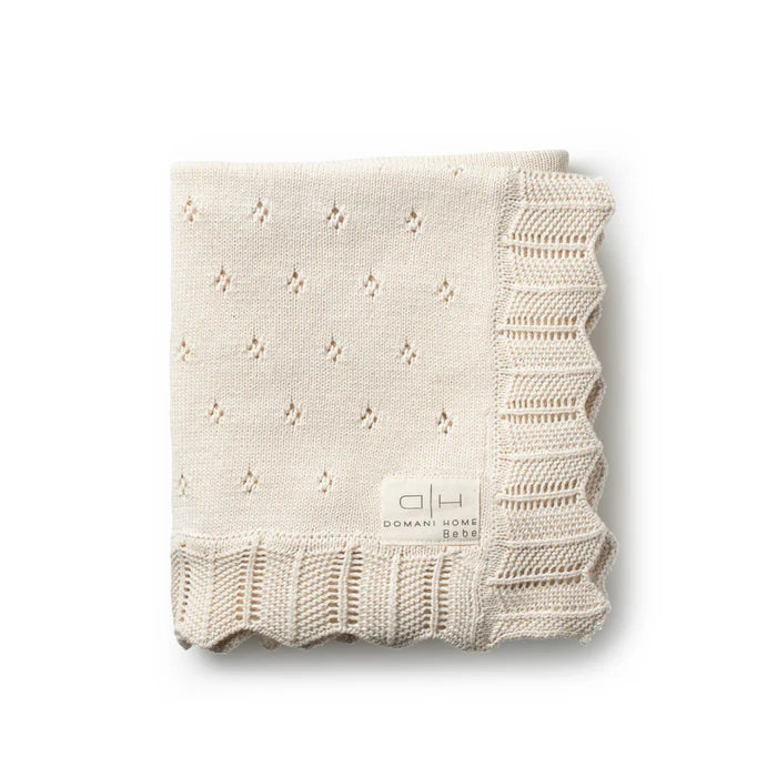 DH Scalloped Pointelle Blanket