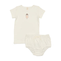 Embroidered Bloomers Set