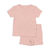 Embossed Plaque Short Set