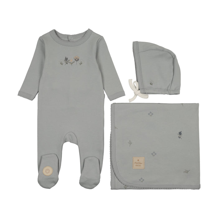 Embroidered Garden Layette Set