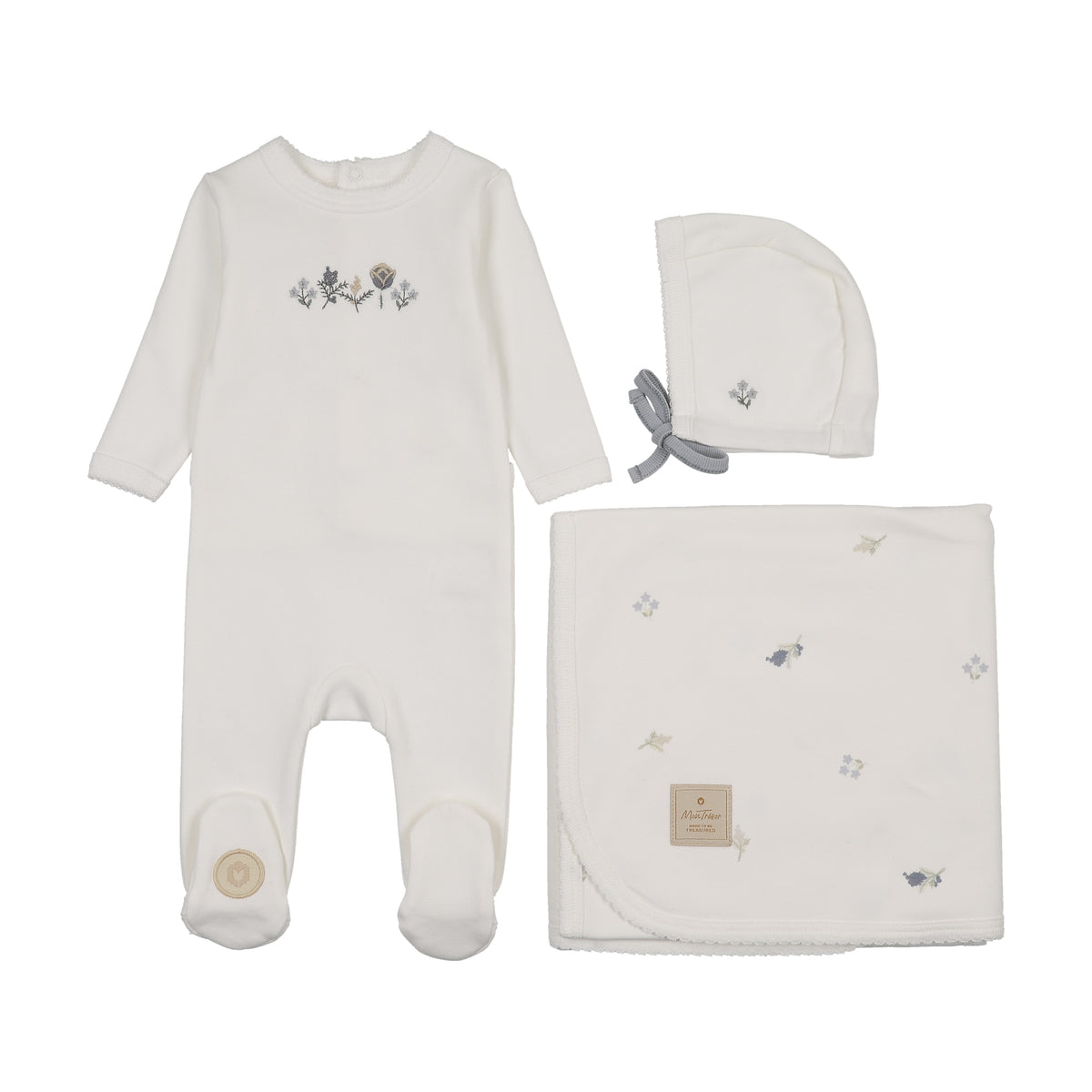 Embroidered Garden Layette Set